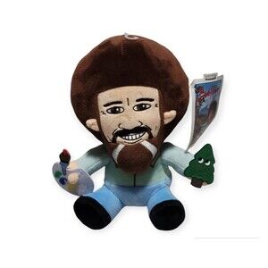 Neca Kid Robot Phunny Bob Ross Plush 9" Collectible Artist Stuffed Toy Figure